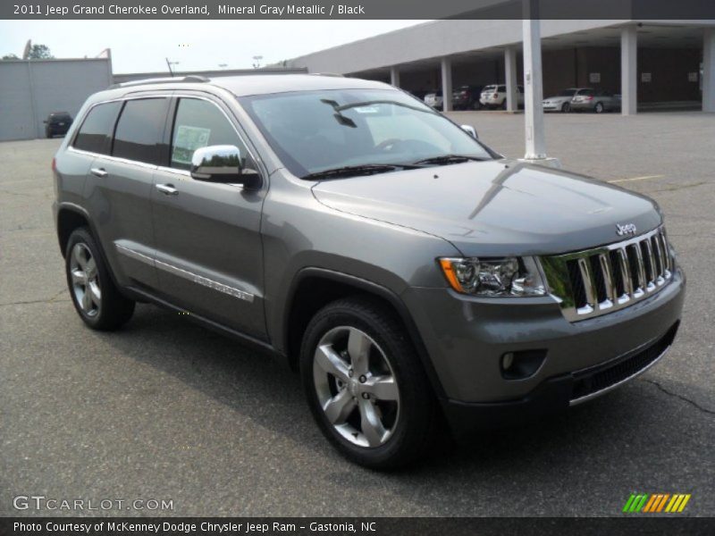 Mineral Gray Metallic / Black 2011 Jeep Grand Cherokee Overland