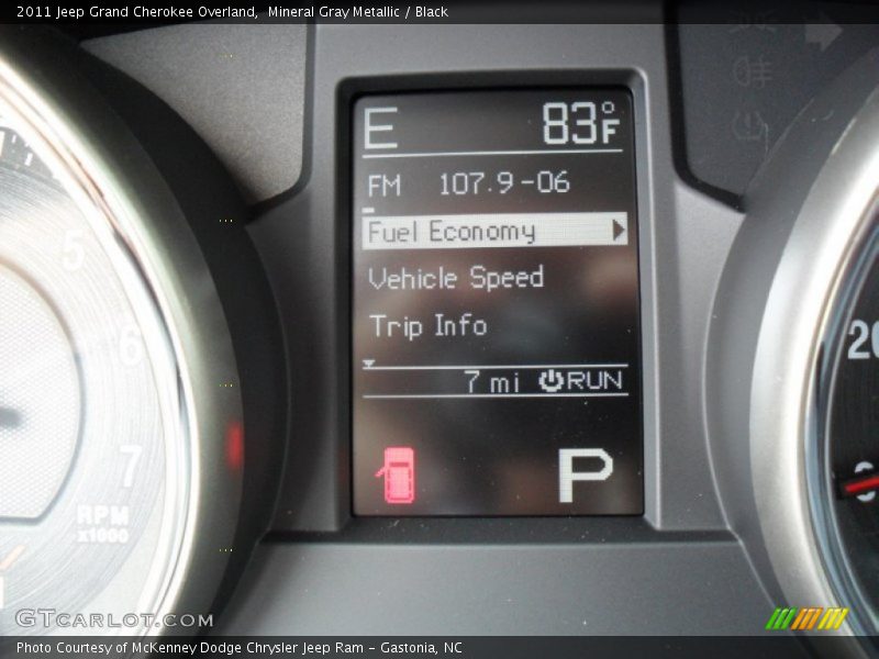 Mineral Gray Metallic / Black 2011 Jeep Grand Cherokee Overland