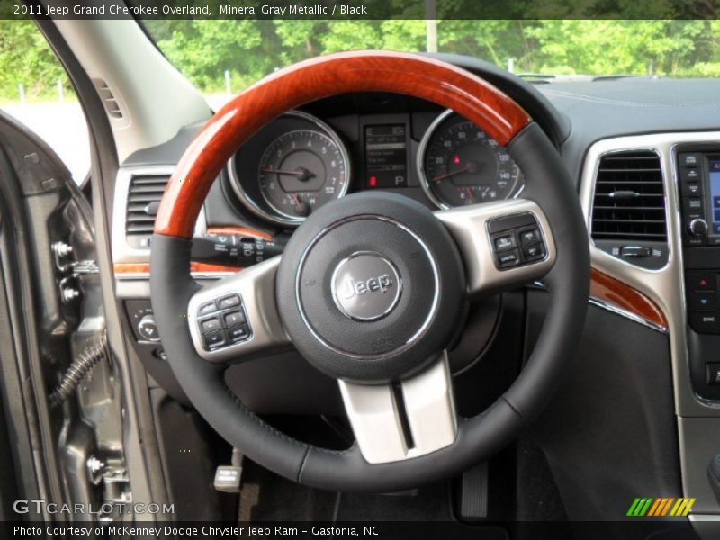 Mineral Gray Metallic / Black 2011 Jeep Grand Cherokee Overland