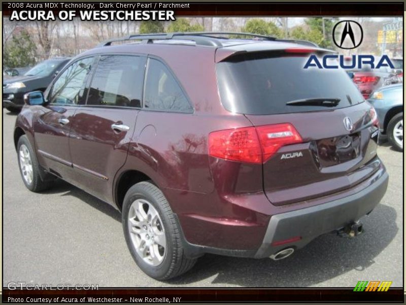 Dark Cherry Pearl / Parchment 2008 Acura MDX Technology