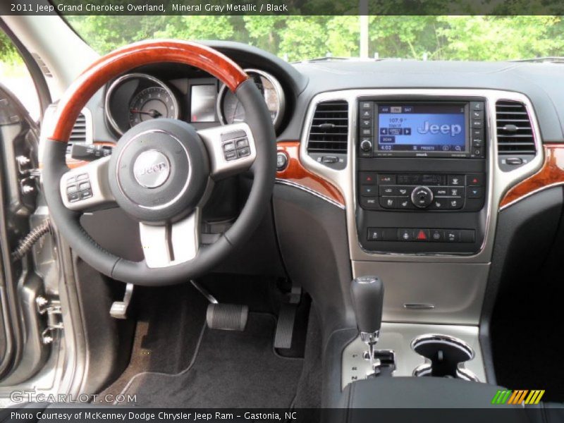 Mineral Gray Metallic / Black 2011 Jeep Grand Cherokee Overland
