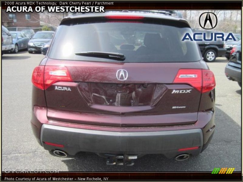 Dark Cherry Pearl / Parchment 2008 Acura MDX Technology