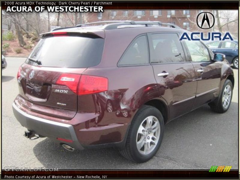 Dark Cherry Pearl / Parchment 2008 Acura MDX Technology