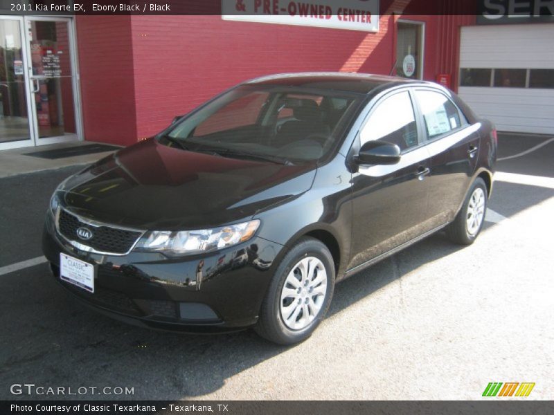Ebony Black / Black 2011 Kia Forte EX