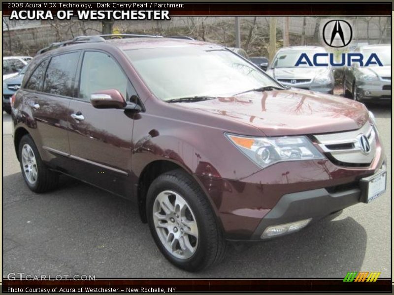 Dark Cherry Pearl / Parchment 2008 Acura MDX Technology