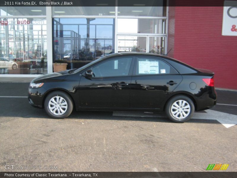 Ebony Black / Black 2011 Kia Forte EX