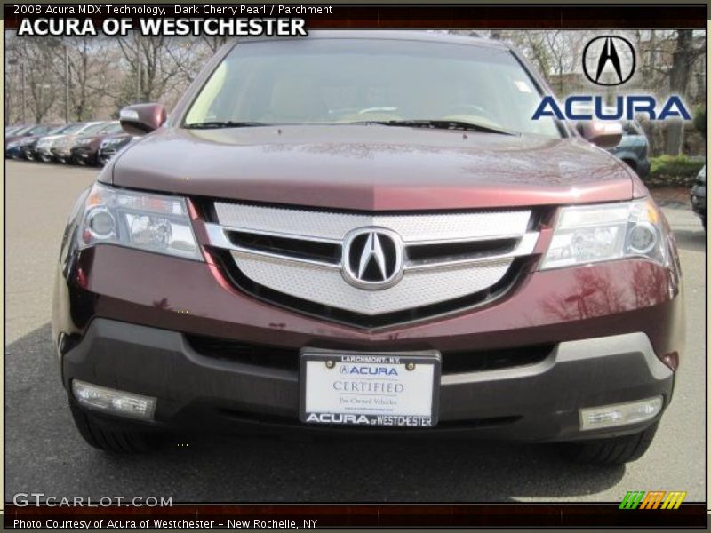 Dark Cherry Pearl / Parchment 2008 Acura MDX Technology