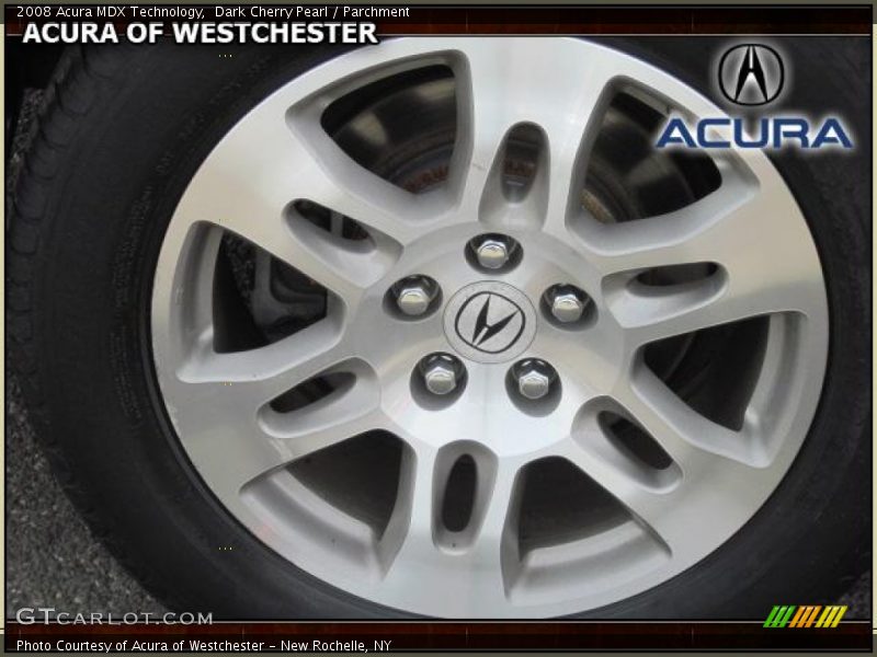 Dark Cherry Pearl / Parchment 2008 Acura MDX Technology