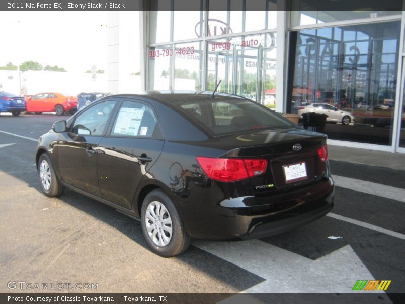 Ebony Black / Black 2011 Kia Forte EX