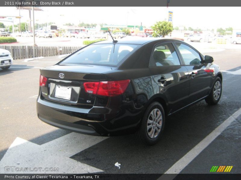 Ebony Black / Black 2011 Kia Forte EX