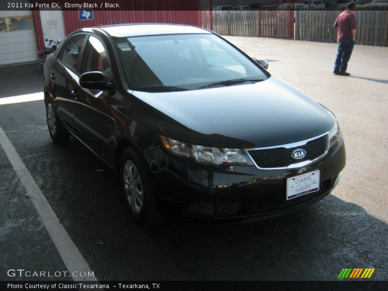 Ebony Black / Black 2011 Kia Forte EX