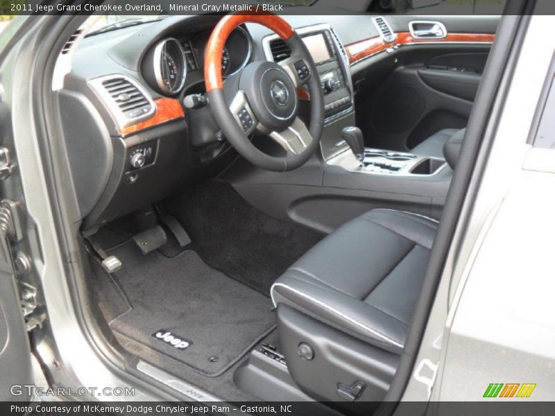 Mineral Gray Metallic / Black 2011 Jeep Grand Cherokee Overland