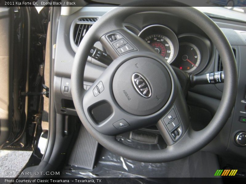 Ebony Black / Black 2011 Kia Forte EX