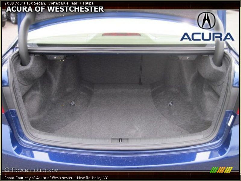 Vortex Blue Pearl / Taupe 2009 Acura TSX Sedan