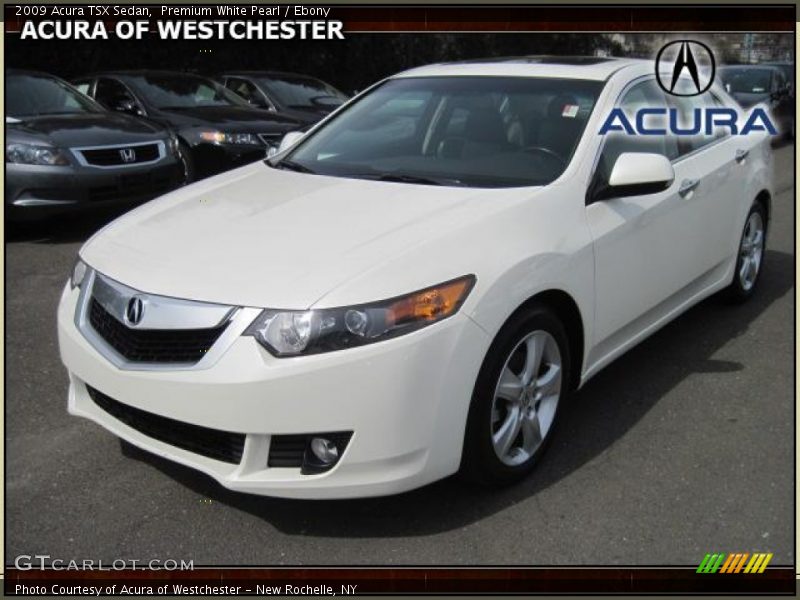 Premium White Pearl / Ebony 2009 Acura TSX Sedan