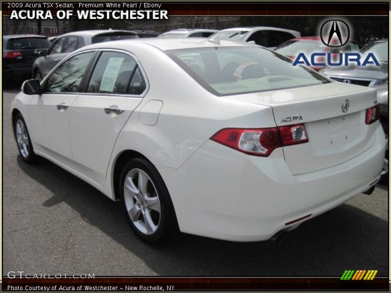 Premium White Pearl / Ebony 2009 Acura TSX Sedan
