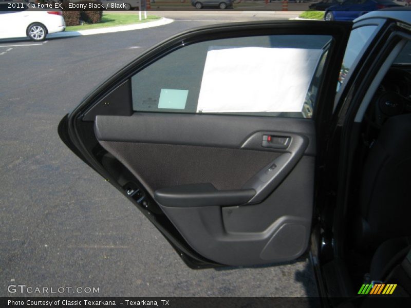 Ebony Black / Black 2011 Kia Forte EX
