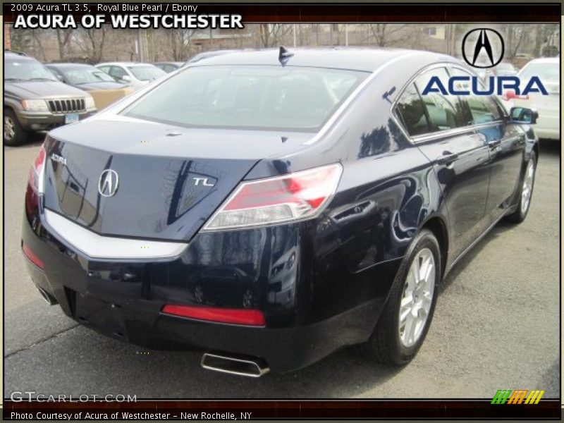 Royal Blue Pearl / Ebony 2009 Acura TL 3.5