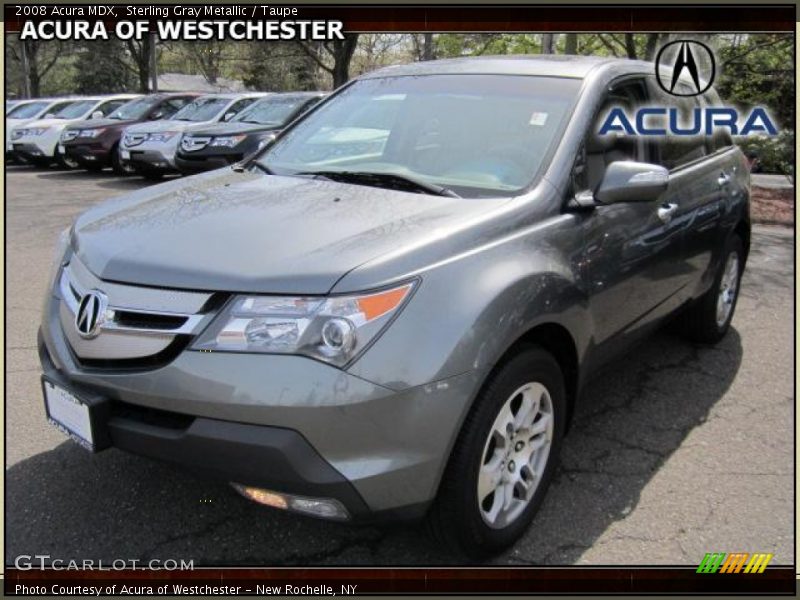 Sterling Gray Metallic / Taupe 2008 Acura MDX