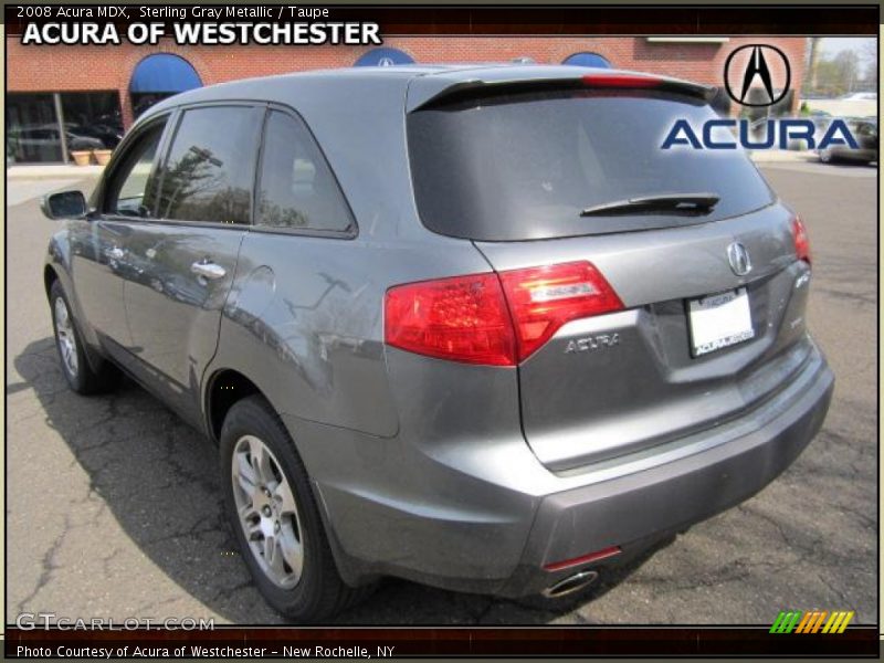 Sterling Gray Metallic / Taupe 2008 Acura MDX