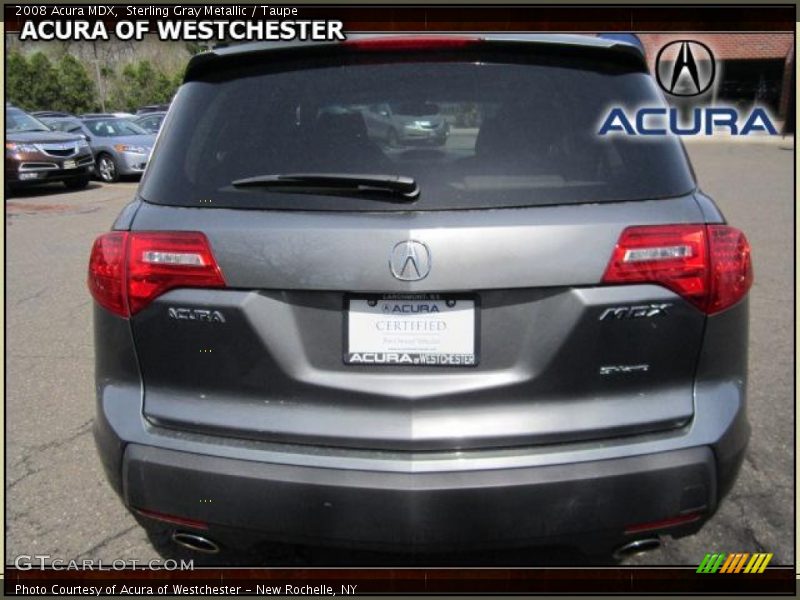 Sterling Gray Metallic / Taupe 2008 Acura MDX