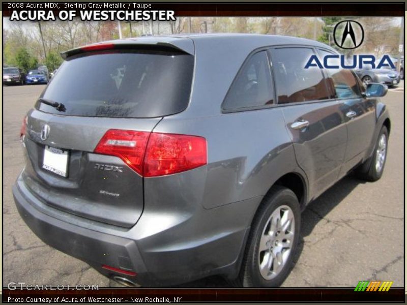 Sterling Gray Metallic / Taupe 2008 Acura MDX