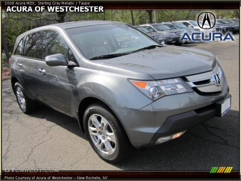 Sterling Gray Metallic / Taupe 2008 Acura MDX