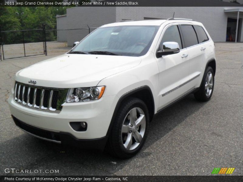 Stone White / New Saddle/Black 2011 Jeep Grand Cherokee Overland 4x4
