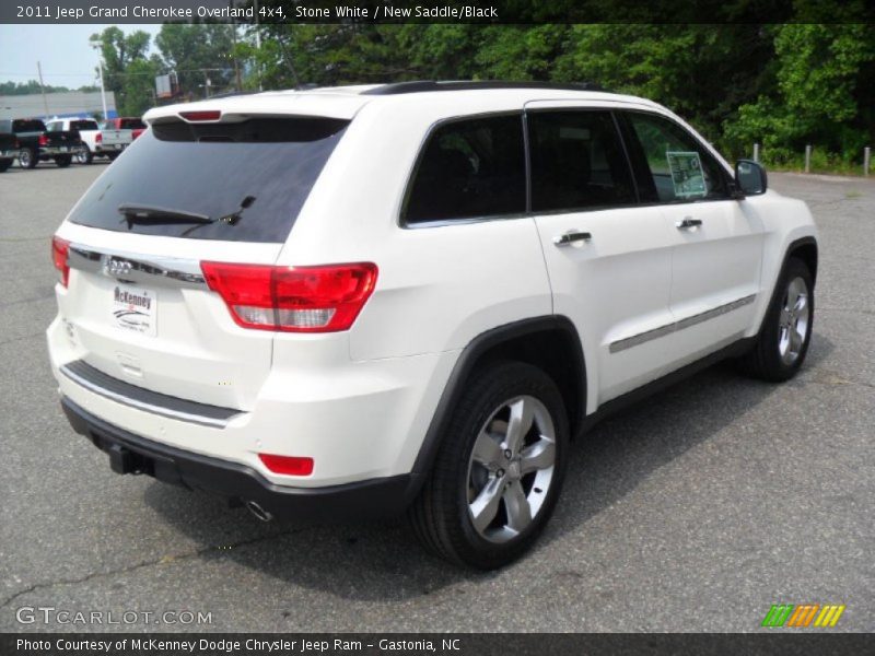Stone White / New Saddle/Black 2011 Jeep Grand Cherokee Overland 4x4