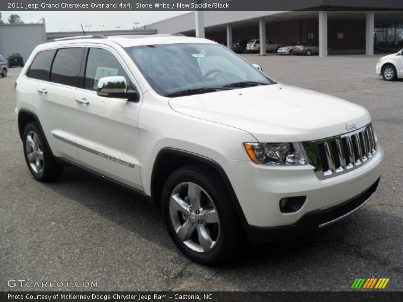 Stone White / New Saddle/Black 2011 Jeep Grand Cherokee Overland 4x4