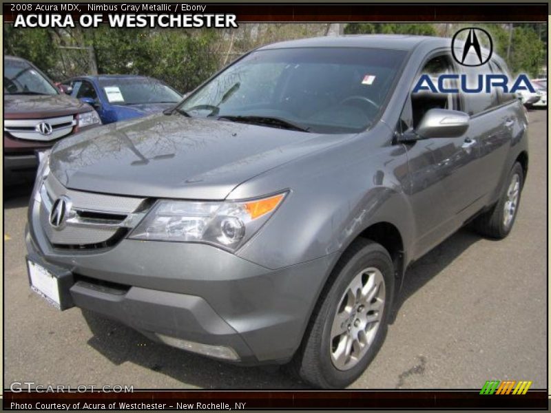 Nimbus Gray Metallic / Ebony 2008 Acura MDX