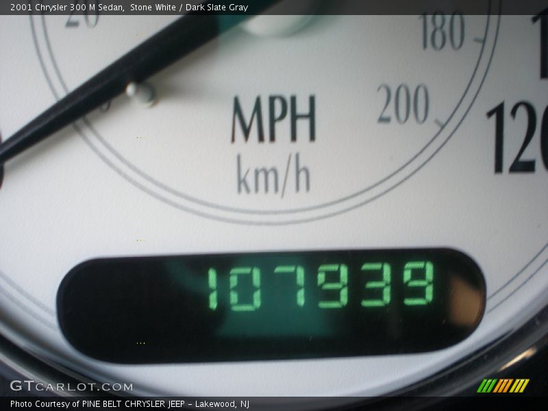 Stone White / Dark Slate Gray 2001 Chrysler 300 M Sedan