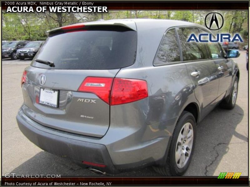 Nimbus Gray Metallic / Ebony 2008 Acura MDX