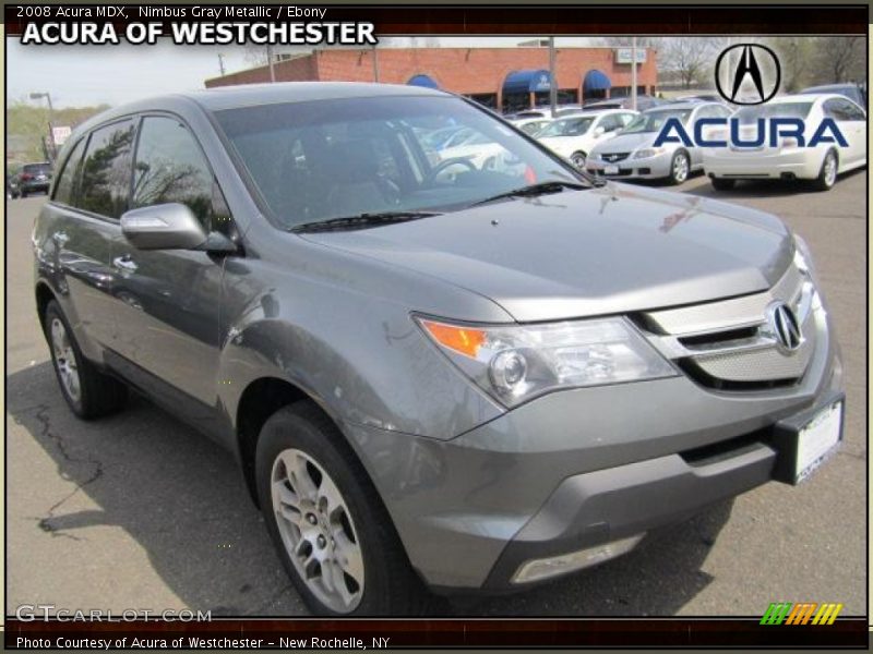 Nimbus Gray Metallic / Ebony 2008 Acura MDX