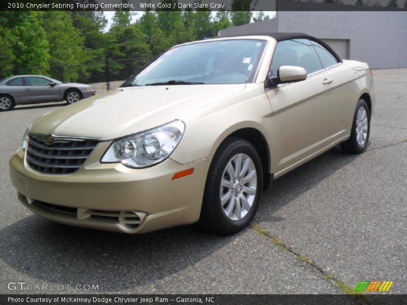 White Gold / Dark Slate Gray 2010 Chrysler Sebring Touring Convertible