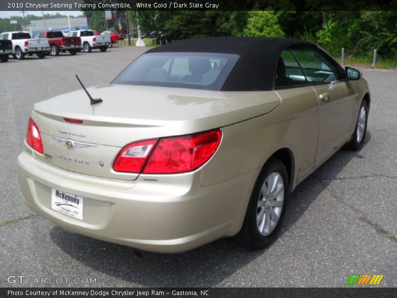White Gold / Dark Slate Gray 2010 Chrysler Sebring Touring Convertible