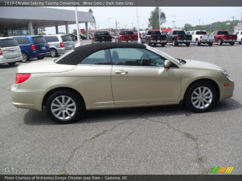 White Gold / Dark Slate Gray 2010 Chrysler Sebring Touring Convertible