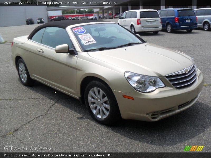 White Gold / Dark Slate Gray 2010 Chrysler Sebring Touring Convertible