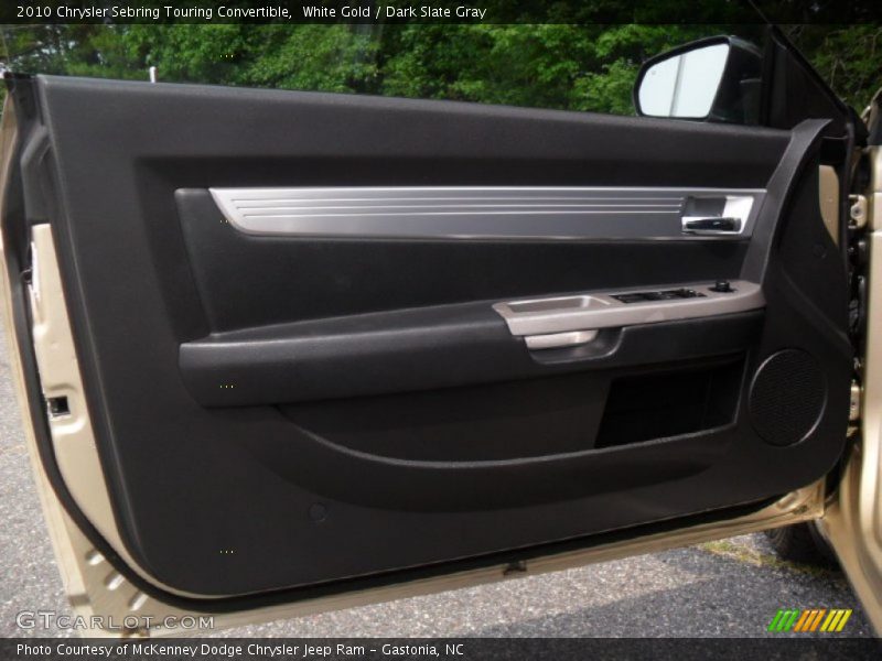 White Gold / Dark Slate Gray 2010 Chrysler Sebring Touring Convertible