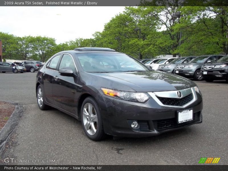 Polished Metal Metallic / Ebony 2009 Acura TSX Sedan