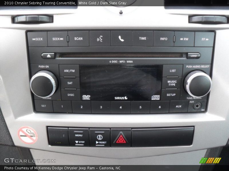 White Gold / Dark Slate Gray 2010 Chrysler Sebring Touring Convertible