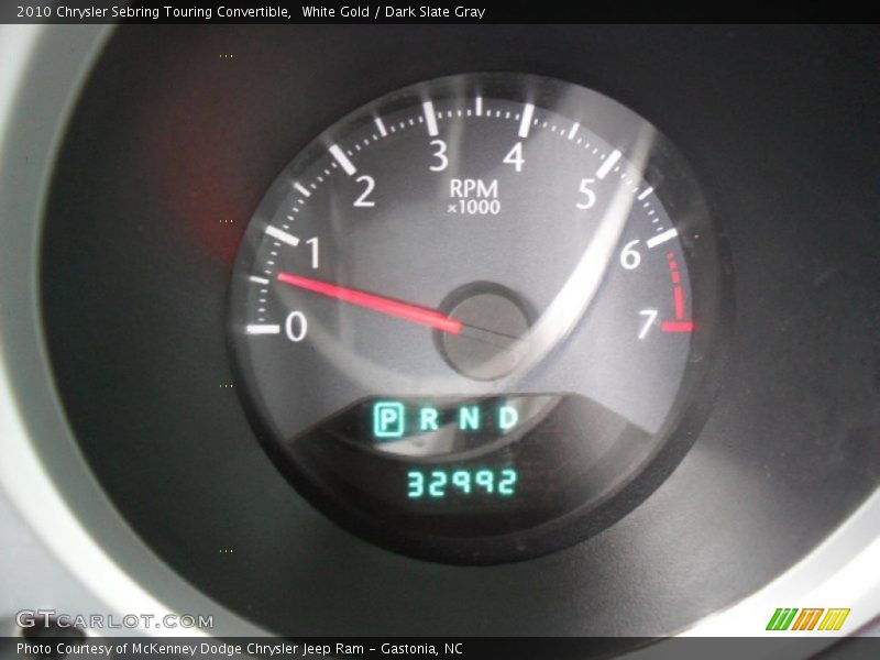 White Gold / Dark Slate Gray 2010 Chrysler Sebring Touring Convertible