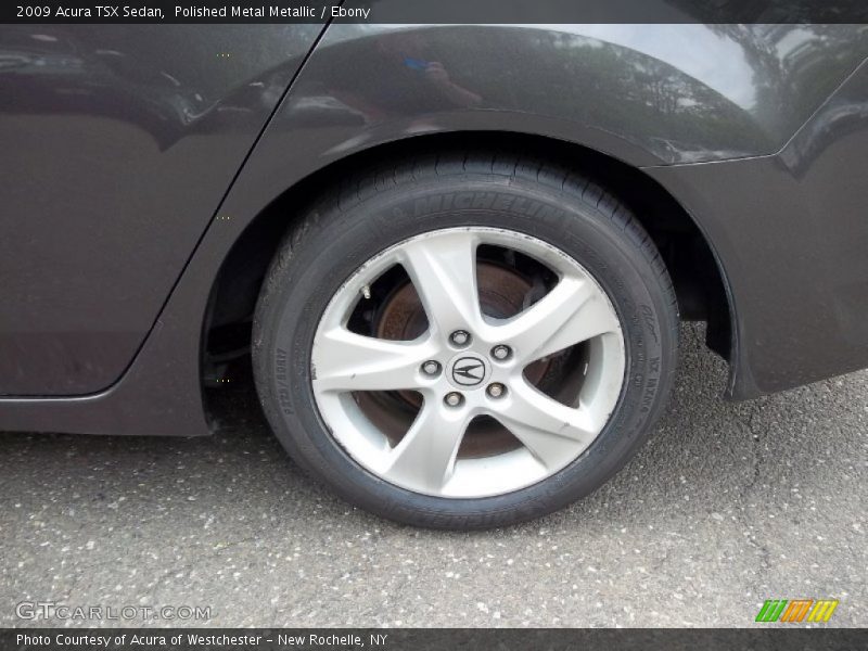 Polished Metal Metallic / Ebony 2009 Acura TSX Sedan