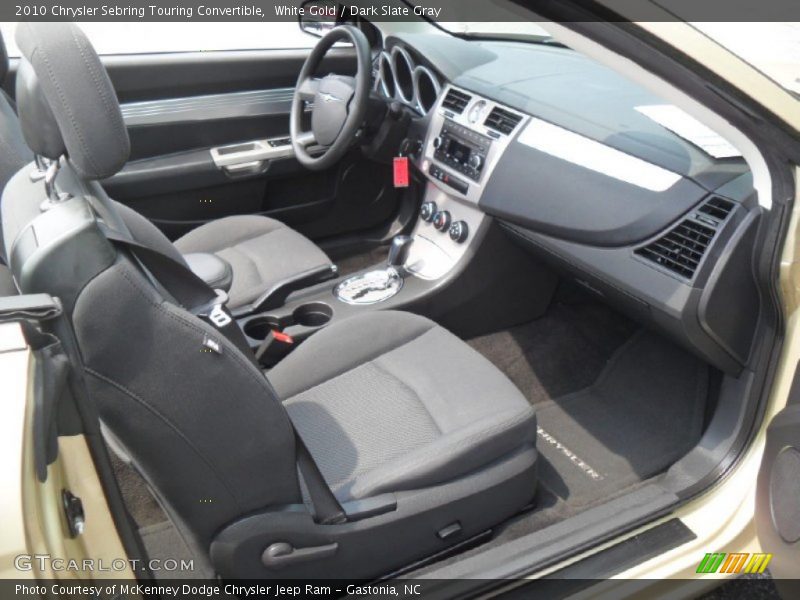 White Gold / Dark Slate Gray 2010 Chrysler Sebring Touring Convertible