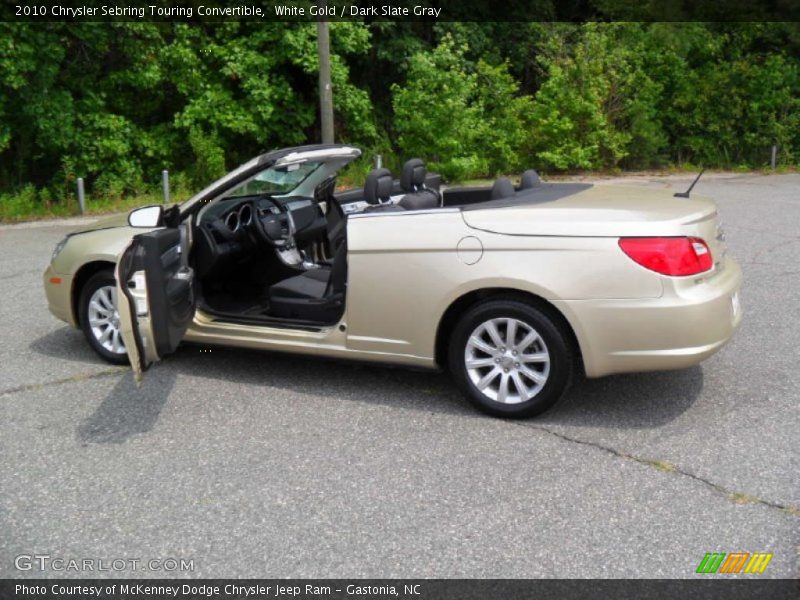 White Gold / Dark Slate Gray 2010 Chrysler Sebring Touring Convertible