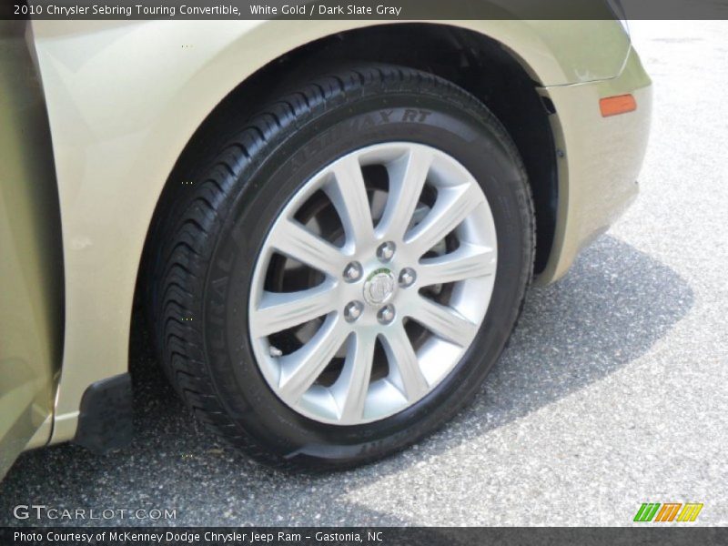 White Gold / Dark Slate Gray 2010 Chrysler Sebring Touring Convertible