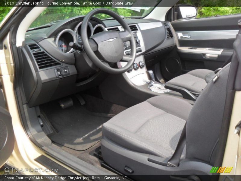 White Gold / Dark Slate Gray 2010 Chrysler Sebring Touring Convertible