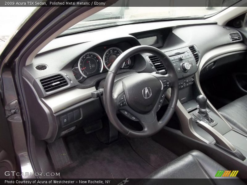 Polished Metal Metallic / Ebony 2009 Acura TSX Sedan