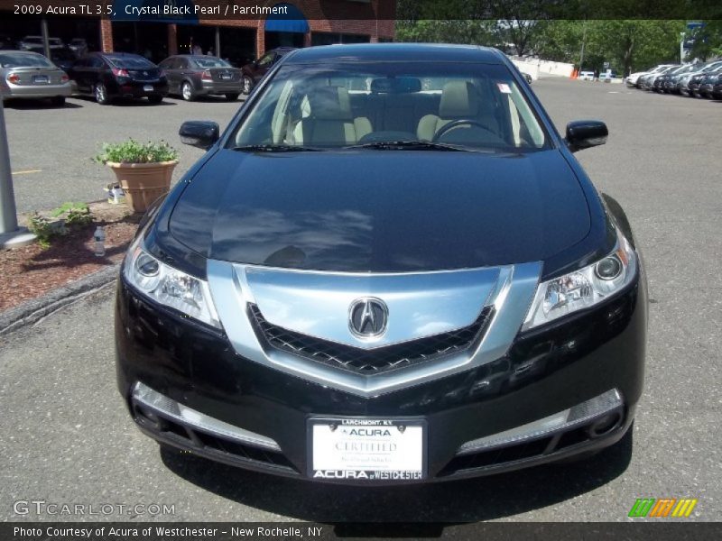 Crystal Black Pearl / Parchment 2009 Acura TL 3.5