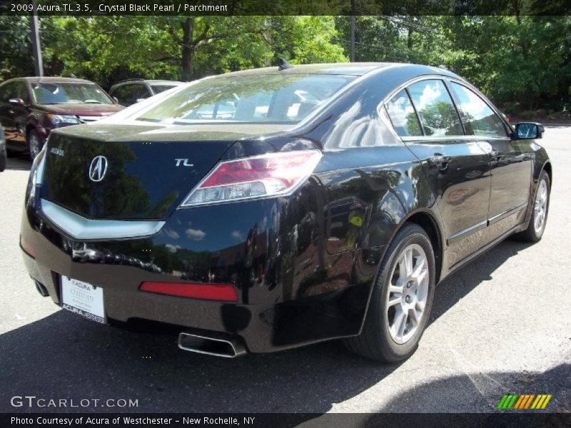 Crystal Black Pearl / Parchment 2009 Acura TL 3.5